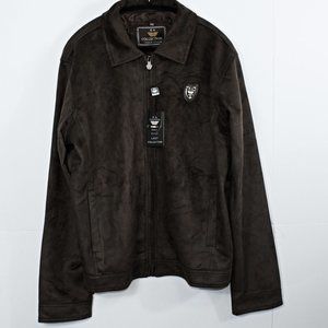 Black Faux Leather Jacket XXL